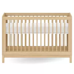 Berço 3 em 1 Evolutivo com Palinha Linha Indy Carvalho Malva - CASA CAHAYA - Produção de móveis artesanais e sustentáveis em fibra natural