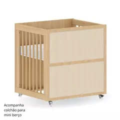Berço 3 em 1 Evolutivo com Palinha Linha Indy Carvalho Malva - comprar online