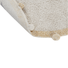 TAPETE LORENA CANALS BUBBLY HONEY 120 cm - CASA CAHAYA - Produção de móveis artesanais e sustentáveis em fibra natural