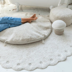 Tapete Picone Marfim - Lorena Canals - CASA CAHAYA - Produção de móveis artesanais e sustentáveis em fibra natural