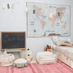 Tapete Mapa mundi Vintage - Lorena Canals na internet