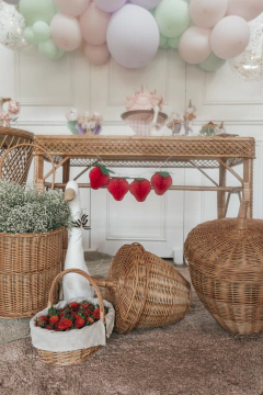 Carrinho de feira infantil em fibra natural - CASA CAHAYA - Produção de móveis artesanais e sustentáveis em fibra natural