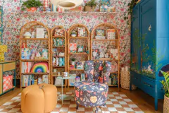 Estante em fibra natural vime rattan - casa cahaya 