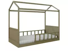 Cama Casinha Montessori Link Plus - CASA CAHAYA - Produção de móveis artesanais e sustentáveis em fibra natural