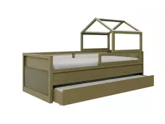 Cama Papaya com Casinha e Cama Auxiliar