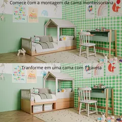 Imagem do Cama com Proteção Lateral e Casinha 2 em 1 Linha Play