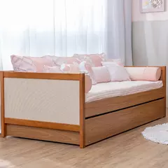 Cama Paglia Nogueira com Palhinha Natural e Cama Auxiliar - loja online