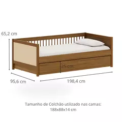 Cama Paglia Nogueira com Palhinha Natural e Cama Auxiliar na internet