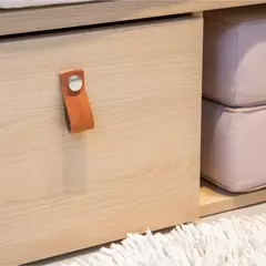 Cama com Gaveta Proteção Lateral e Cabeceira porta Livros Linha Join - CASA CAHAYA - Produção de móveis artesanais e sustentáveis em fibra natural