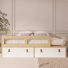 Cama Infantil com Grade e Gavetas Linha Join na internet