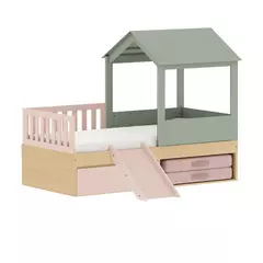 Cama Casinha com Escorrega e Proteção Lateral Linha Play na internet