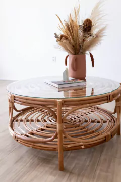 Mesa de centro Sardenha em fibra natural na internet