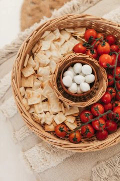 Petisqueira Ipanema em fibra natural - 2 tamanhos - CASA CAHAYA - Produção de móveis artesanais e sustentáveis em fibra natural