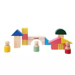 Imagem do Cidade Montessori para Construção em Madeira - 17 peças