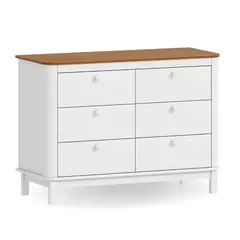 Cômoda Grande 6 Gavetas com Puxador Redondo Linha Cromo - comprar online