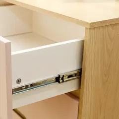 Cômoda para Quarto Infantil 6 gavetas Linha Tomi Branco com Carvalho - loja online