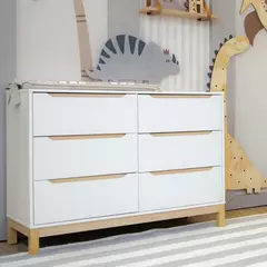 Cômoda Infantil Cozy 6 gavetas Quater - comprar online