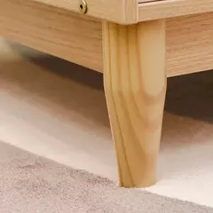 Cômoda Infantil com 3 Gavetas Linha Tomi Quater - CASA CAHAYA - Produção de móveis artesanais e sustentáveis em fibra natural