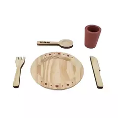 Kit Cozinha Waldorf - Prato, talheres e copo