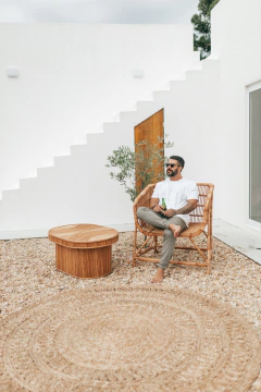 Poltrona Moreré em fibra natural - loja online