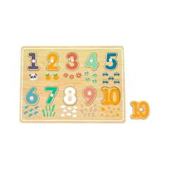 Quebra-cabeça Montessori em madeira - Números - loja online