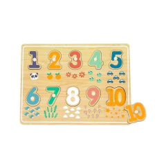 Quebra-cabeça Montessori em madeira - Números