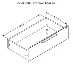 Cômoda Infantil Petit 3 gavetas e 1 porta Branco com Carvalho na internet