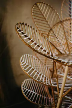 Cadeira Flor em fibra natural - CASA CAHAYA - Produção de móveis artesanais e sustentáveis em fibra natural