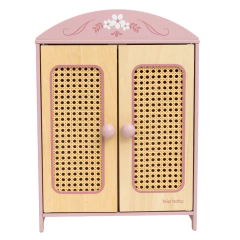 Guarda-roupas de boneca em madeira