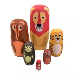Matrioshka Animais da Floresta - 6 Peças - comprar online