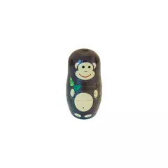 Matrioshka Animais da Floresta - 6 Peças - CASA CAHAYA - Produção de móveis artesanais e sustentáveis em fibra natural