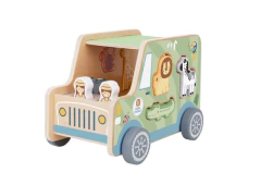 Jipe Safari em Madeira para Encaixe de Animais - CASA CAHAYA - Produção de móveis artesanais e sustentáveis em fibra natural