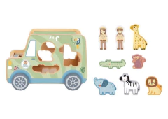 Jipe Safari em Madeira para Encaixe de Animais