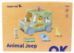 Jipe Safari em Madeira para Encaixe de Animais - loja online