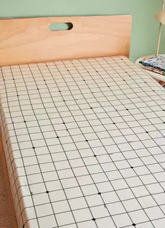Lençol de elástico grid bolinhas pb - comprar online