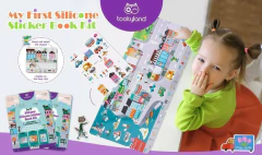 Livro de Adesivos Reutilizáveis em Sicilone - Cidades