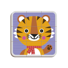 Livro magnético misture e combine Animais Fofos - Janod