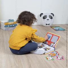 Livro magnético misture e combine Animais Fofos - Janod - comprar online