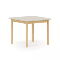 Mesa Infantil Quadrada de Madeira - CASA CAHAYA - Produção de móveis artesanais e sustentáveis em fibra natural