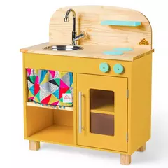 Mini Cozinha infantil de Madeira - 7 opções de cores - CASA CAHAYA - Produção de móveis artesanais e sustentáveis em fibra natural