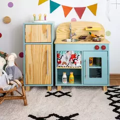Mini Cozinha infantil de Madeira - 7 opções de cores - comprar online