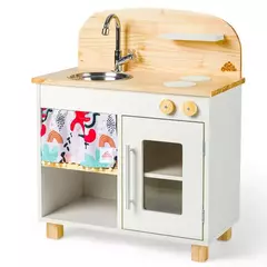 Mini Cozinha infantil de Madeira - 7 opções de cores - CASA CAHAYA - Produção de móveis artesanais e sustentáveis em fibra natural