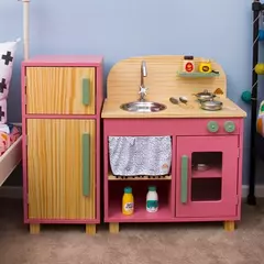 Mini Cozinha infantil de Madeira - 7 opções de cores