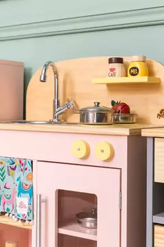 Mini Cozinha infantil de Madeira - 7 opções de cores - comprar online