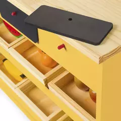 Mini mercadinho de Madeira - 4 opções de cores - comprar online