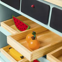 Mini mercadinho de Madeira - 4 opções de cores na internet