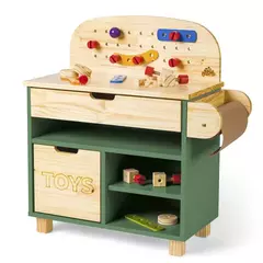 Mini Oficina Mecânica de Madeira - 4 opções de cores - loja online