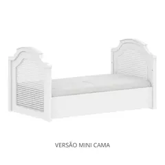 Berço para Bebê com Palinha Branco Fosco Linha Classic