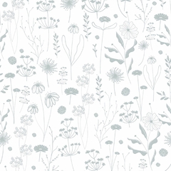 Papel de parede Sheepy Flores do Campo - 2 opções de cores - CASA CAHAYA - Produção de móveis artesanais e sustentáveis em fibra natural