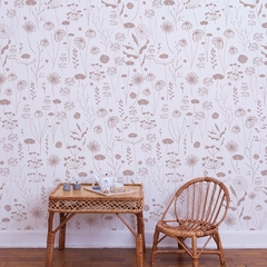 Papel de parede Sheepy Flores do Campo - 2 opções de cores na internet